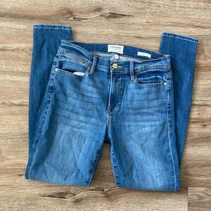 Frame High Rise Skinny Jeans Sz 28